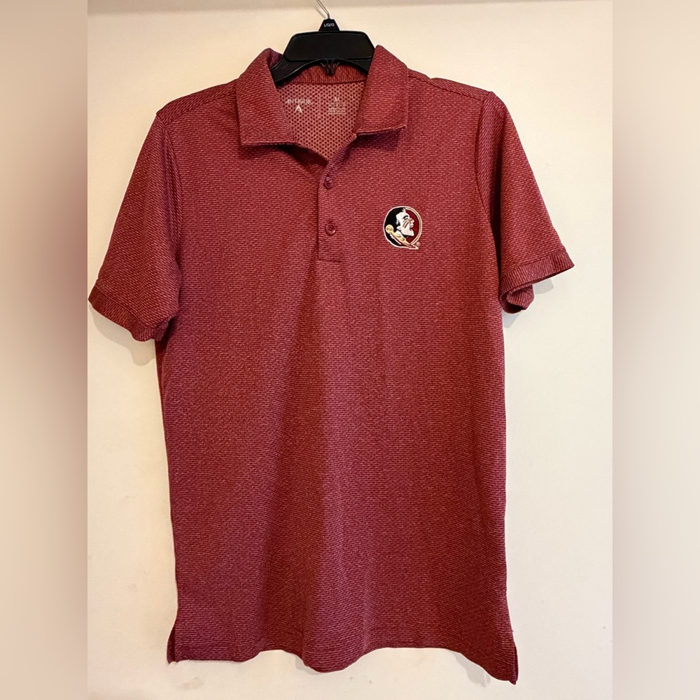 Men’s FSU Medium Antigua Polo Golf Shirt for Florida State University - FSU Logo